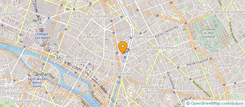 localisation de l'entreprise CHEMIN VERT DISTRIBUTION  PARIS