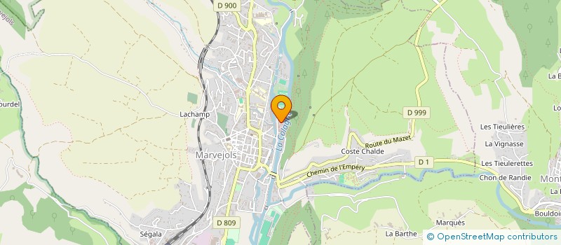 localisation de l'entreprise CHEMINADES ENERGIES  LACHAMP-RIBENNES