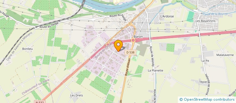 localisation de l'entreprise CHEMINAL CONSEIL  BOURG-DE-PEAGE