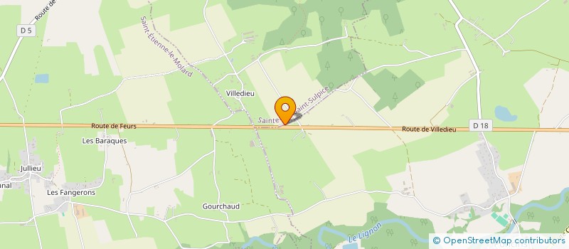 localisation de l'entreprise CHEMINAL PAYSAGE  PONCINS