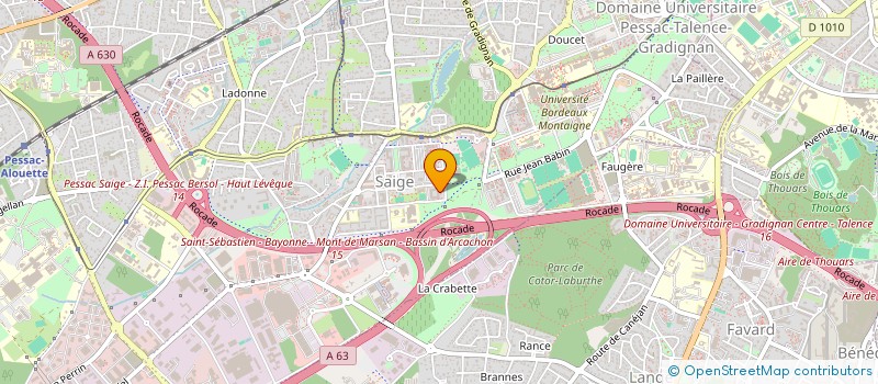 localisation de l'entreprise CHEMINART à PESSAC