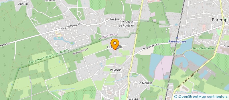 localisation de l'entreprise CHEMINEAU INVEST  BLANQUEFORT