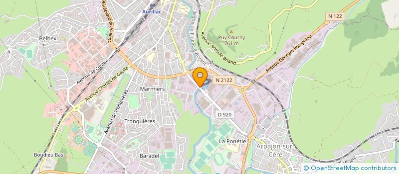 localisation de l'entreprise CHEMINEE CONCEPT MANUEL PIO à AURILLAC