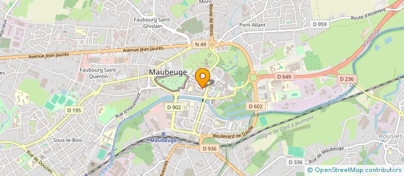 localisation de l'entreprise CHEMINEE EXPERT  MAUBEUGE