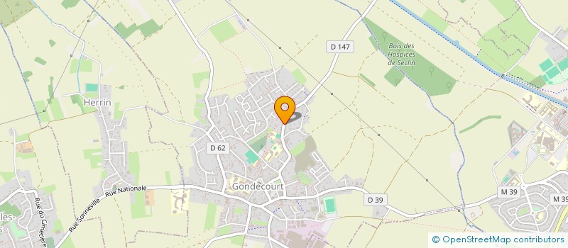 localisation de l'entreprise CHEMINEE TOITURE DANIEL MYLKA SARL à GONDECOURT