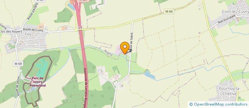 localisation de l'entreprise CHEMINEES 57  AUGNY