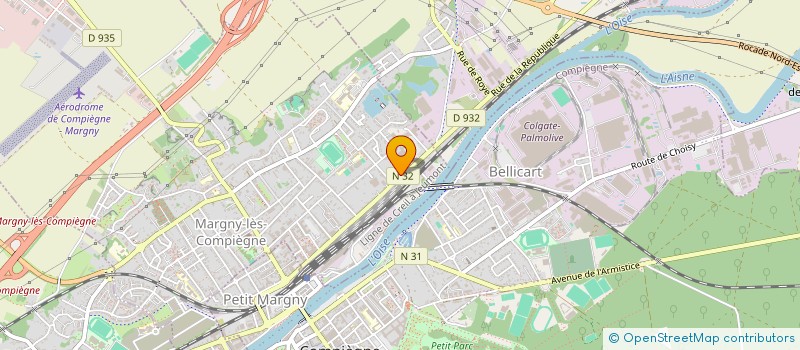 localisation de l'entreprise CHEMINEES 60 à MARGNY-LES-COMPIEGNE