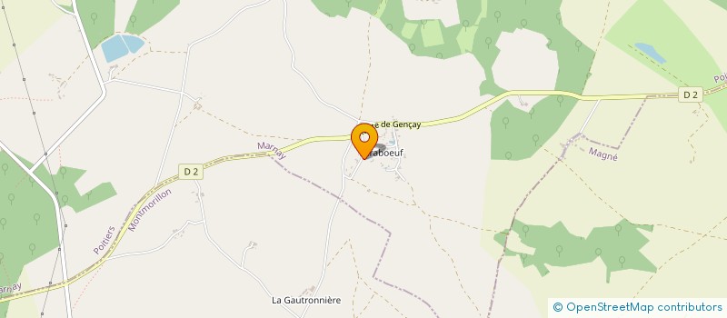 localisation de l'entreprise CHEMINEES BENOIT  MARNAY