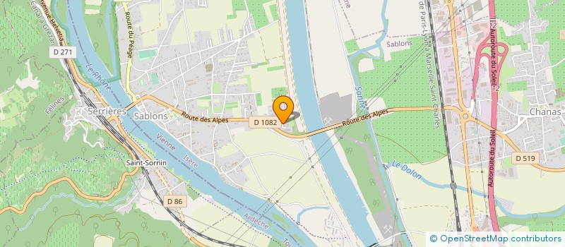 localisation de l'entreprise CHEMINEES BOISAUBERT  SABLONS