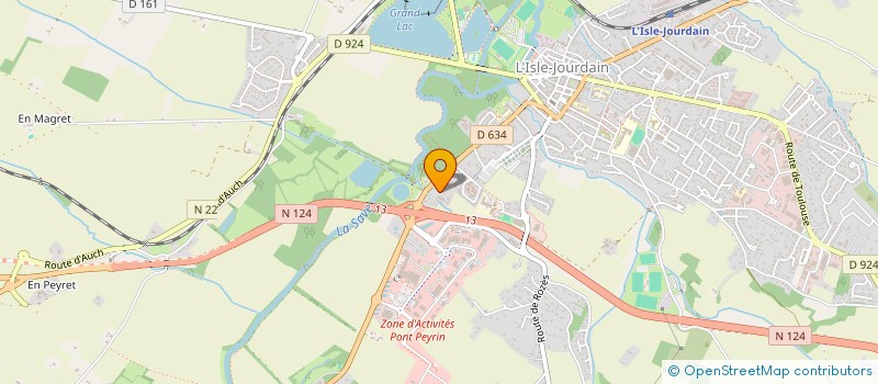 localisation de l'entreprise CHEMINEES CAMPO  L'ISLE-JOURDAIN