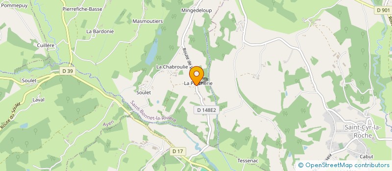 localisation de l'entreprise CHEMINEES CHAMBARET à VARS-SUR-ROSEIX