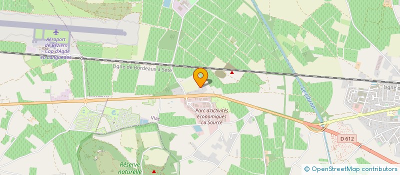 localisation de l'entreprise CHEMINEES D'OCCITANIE CHEMINEES D'OC  VIAS