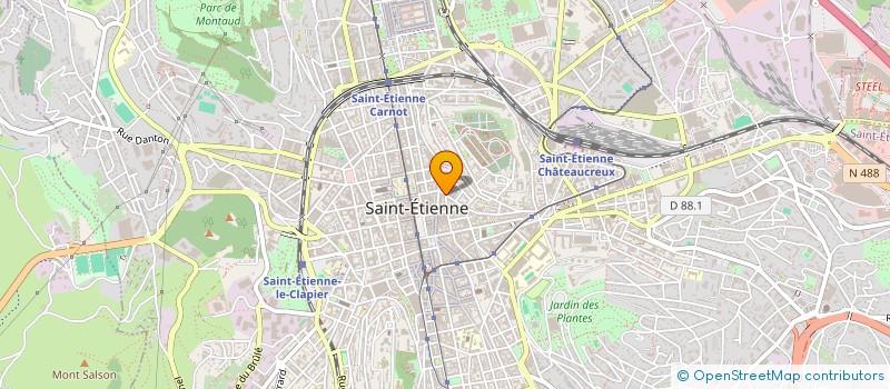 localisation de l'entreprise CHEMINEES DIFFUSION à SAINT-ETIENNE