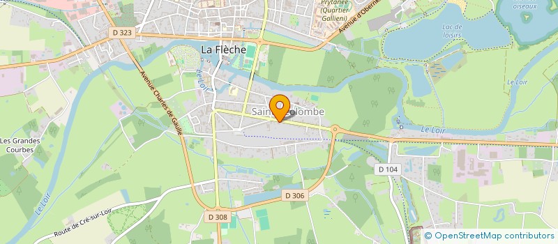 localisation de l'entreprise CHEMINEES DU LOIR à LA FLECHE