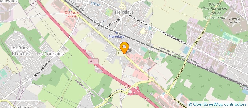 localisation de l'entreprise CHEMINEES DU VEXIN à PIERRELAYE