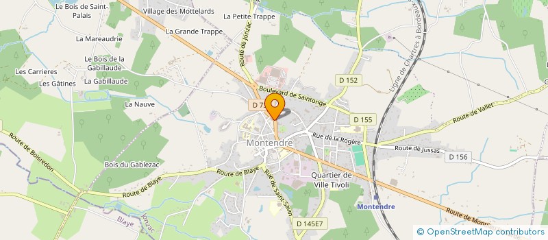 localisation de l'entreprise CHEMINEES GEFFRE SARL  MONTENDRE