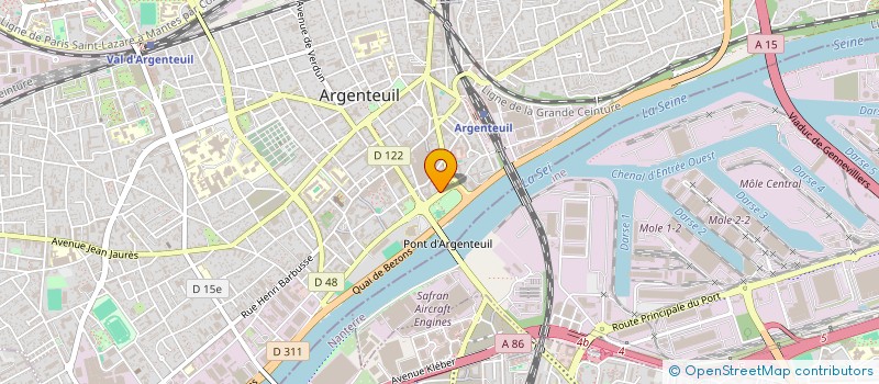 localisation de l'entreprise CHEMINEES JACQUES YVON à ARGENTEUIL