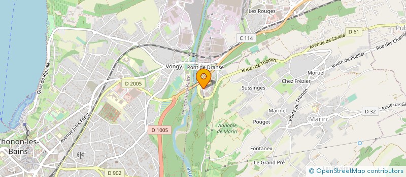 localisation de l'entreprise CHEMINEES JOLLY à MARIN