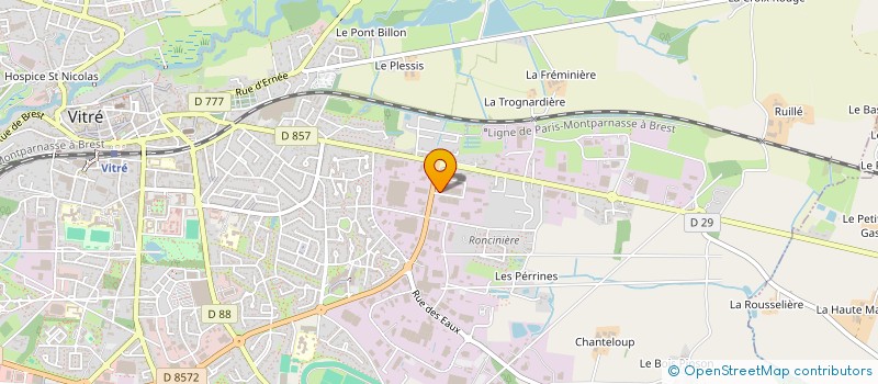 localisation de l'entreprise CHEMINEES JOUVIN à VITRE