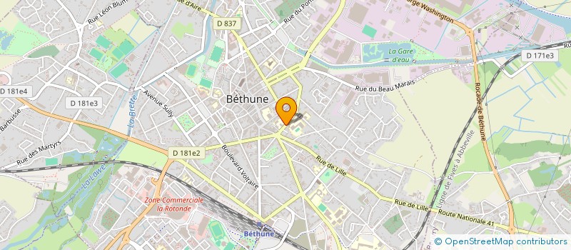 localisation de l'entreprise CHEMINEES LESIEUR  BETHUNE