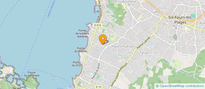 localisation de l'entreprise CHEMINEES MAINTENANCE à SIX-FOURS-LES-PLAGES