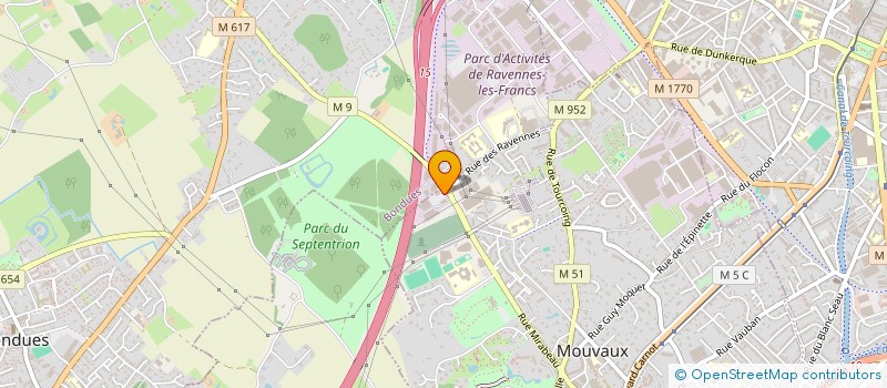 localisation de l'entreprise CHEMINEES MARBRERIE DECOTTEGNIE  MOUVAUX