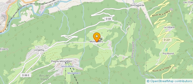 localisation de l'entreprise CHEMINEES POLMAX  AIME-LA-PLAGNE