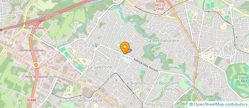 localisation de l'entreprise CHEMINEES PRESTIGE à ORVAULT