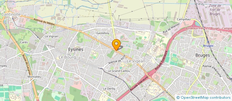 localisation de l'entreprise CHEMINEES TSRT  EYSINES