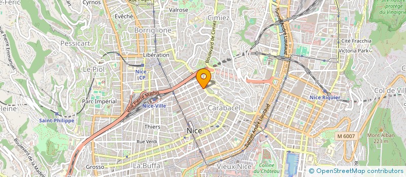 localisation de l'entreprise CHEMINEMENTS à NICE