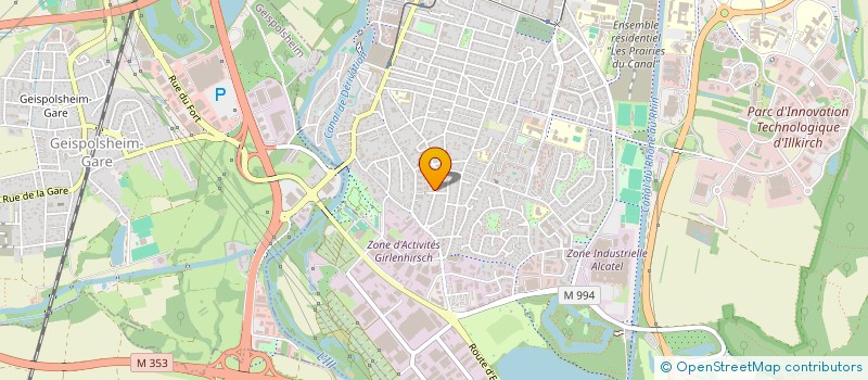 localisation de l'entreprise CHEMINEMENTS PHILO-PSY  ILLKIRCH-GRAFFENSTADEN