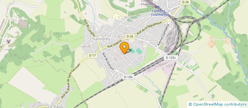 localisation de l'entreprise CHEMINOTS SPORTIFS CHALINDREY à CHALINDREY