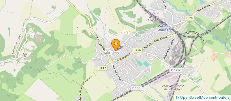 localisation de l'entreprise CHEMINOTS SPORTIFS DE CHALINDREY à CHALINDREY
