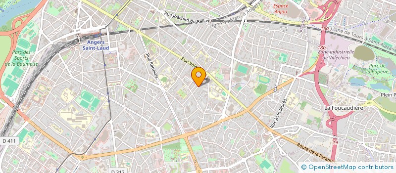 localisation de l'entreprise CHEMINS à ANGERS