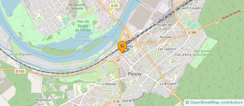 localisation de l'entreprise CHEMINS CHAMANIQUES  POISSY