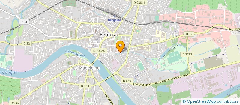 localisation de l'entreprise CHEMINS D'ENFANCES EN PERIGORD à BERGERAC