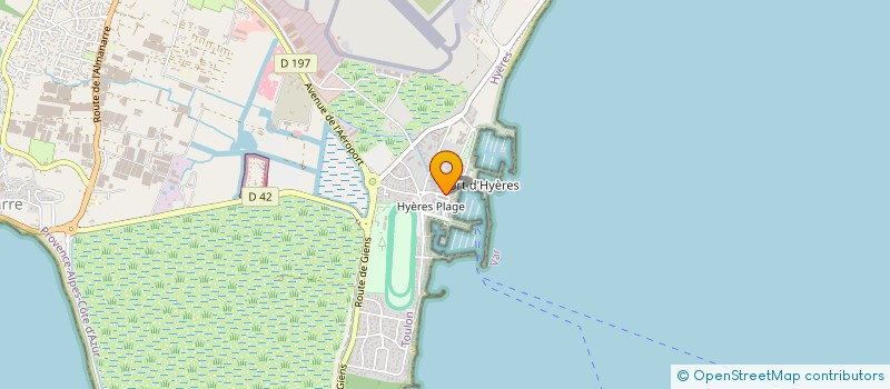 localisation de l'entreprise CHEMINS D'OCEANS CATALYSE à HYERES