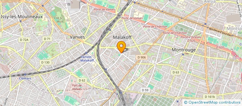 localisation de l'entreprise CHEMINS DE FAIRE  MALAKOFF