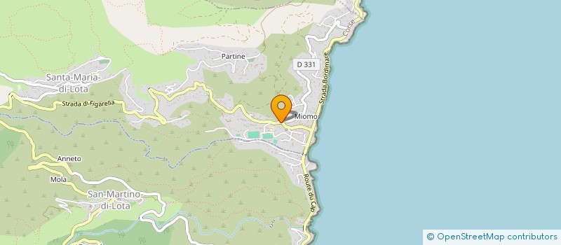 localisation de l'entreprise CHEMINS DE FER DE LA CORSE à BASTIA
