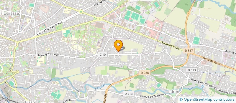 localisation de l'entreprise CHEMINS DE FRATERNITE 64  BIZANOS