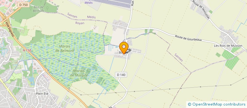 localisation de l'entreprise CHEMINS DE L'ESSENTIEL  SAINT-GEORGES-DE-DIDONNE