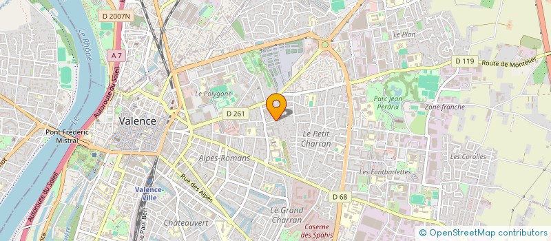 localisation de l'entreprise CHEMINS DE NAISSANCE à VALENCE