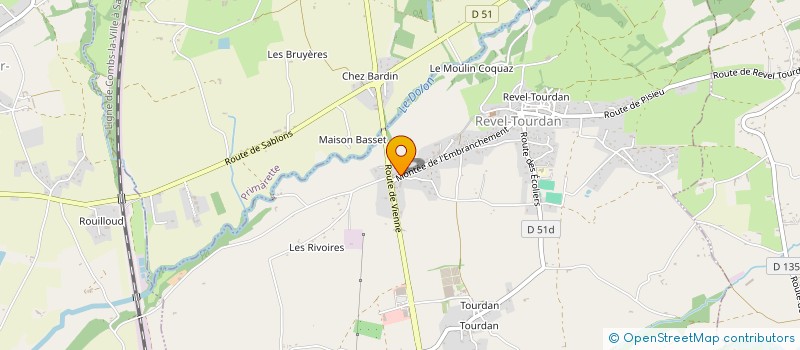 localisation de l'entreprise CHEMINS DE TRAVERSE  REVEL-TOURDAN