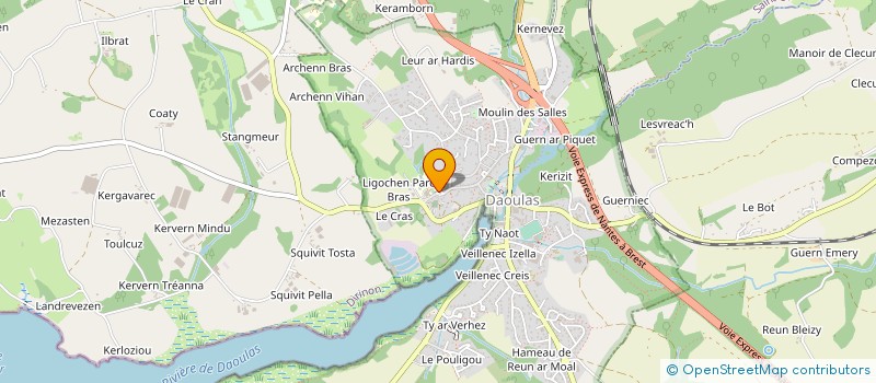 localisation de l'entreprise CHEMINS DU PATRIMOINE EN FINISTERE à DAOULAS