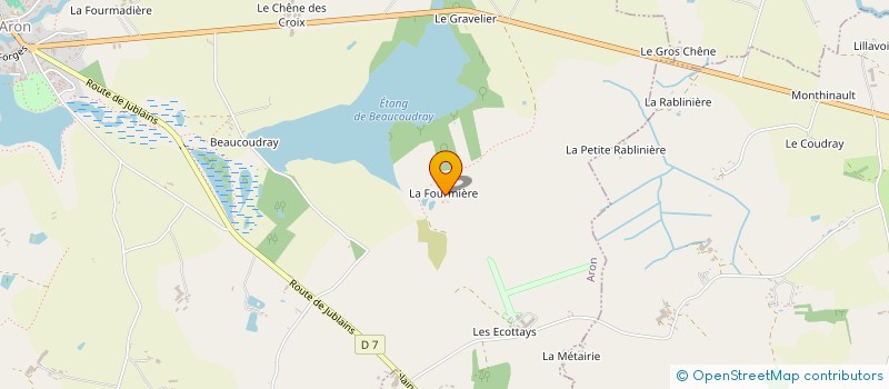 localisation de l'entreprise CHEMINS, NATURE ET PATRIMOINE ARONNAIS  ARON