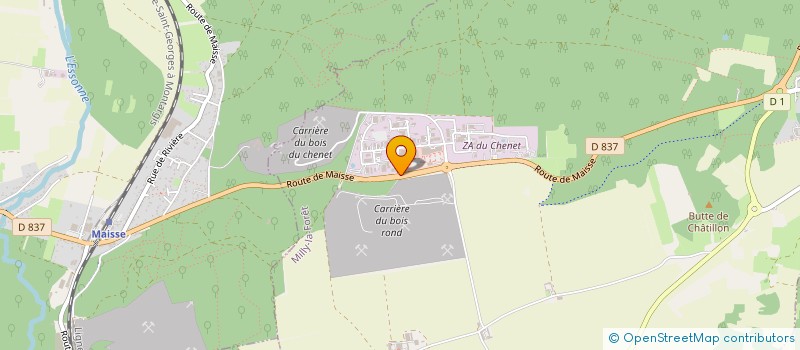 localisation de l'entreprise CHEMIRET à MILLY-LA-FORET