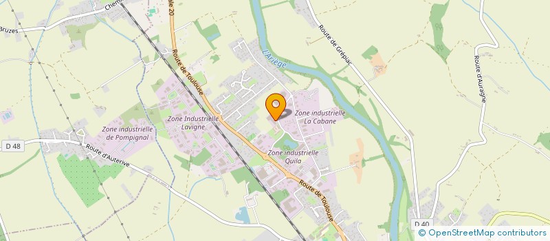 localisation de l'entreprise CHEMISERIE DU ROUAT  AUTERIVE