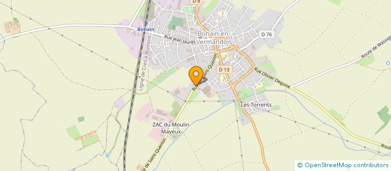 localisation de l'entreprise CHEMISERIE DU VERMANDOIS à BOHAIN-EN-VERMANDOIS