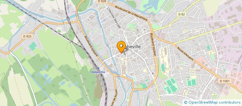 localisation de l'entreprise CHEMISERIE RAYMOND à ABBEVILLE