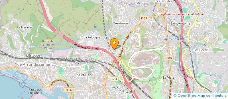 localisation de l'entreprise CHEMLANA à MARSEILLE 15EME